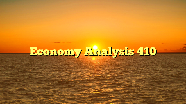 Economy Analysis 410
