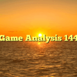 Game Analysis 144